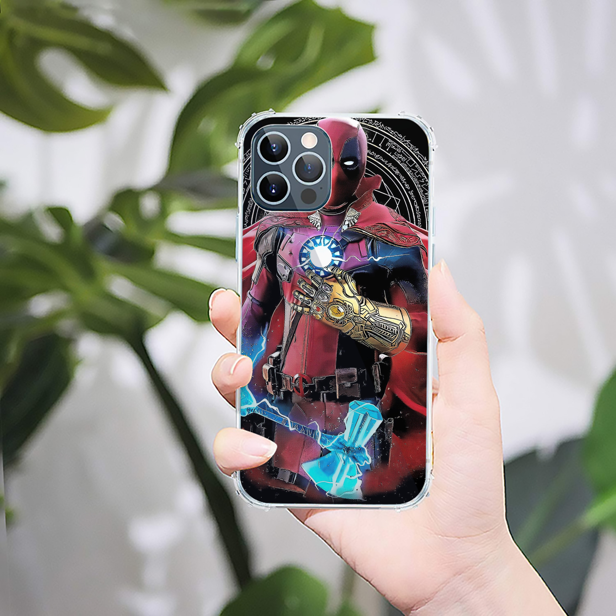 （画像用） Deadpool デッドプール 【iPhone 12シリーズ対応】透明スマホケース（クリアソフトケース）